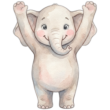 Build Your Book elephant mascot peeking from the announcements card on buildyourbook.in