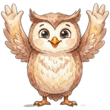 Build Your Book owl mascot peeking from the announcements card on buildyourbook.in