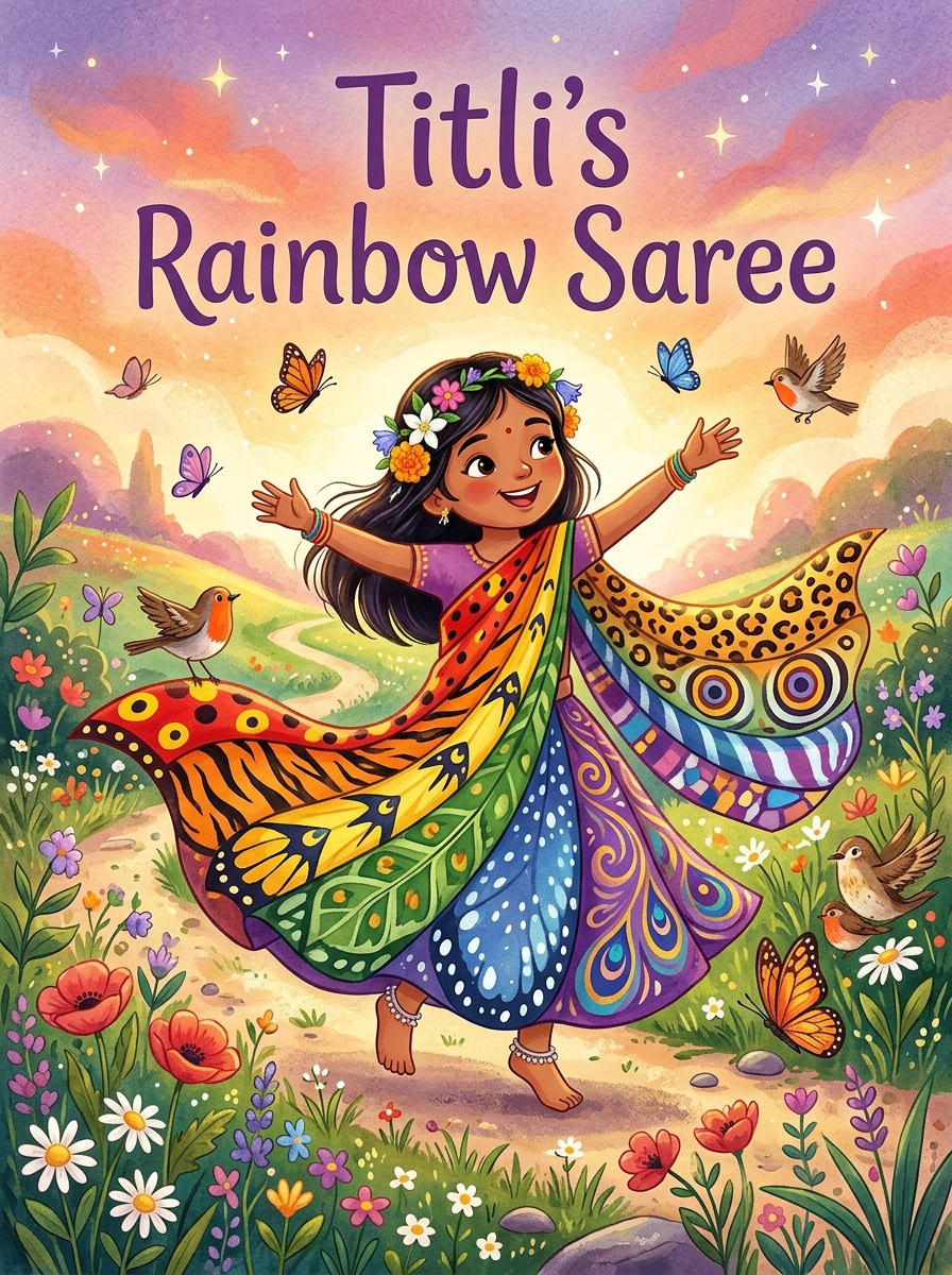 Titli’s Rainbow Saree