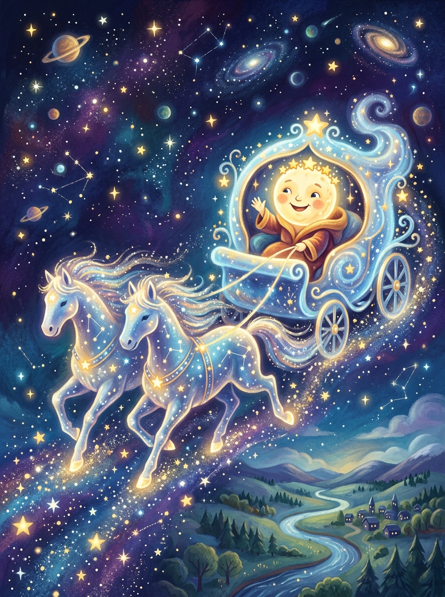 The Moon’s Silver Carriage