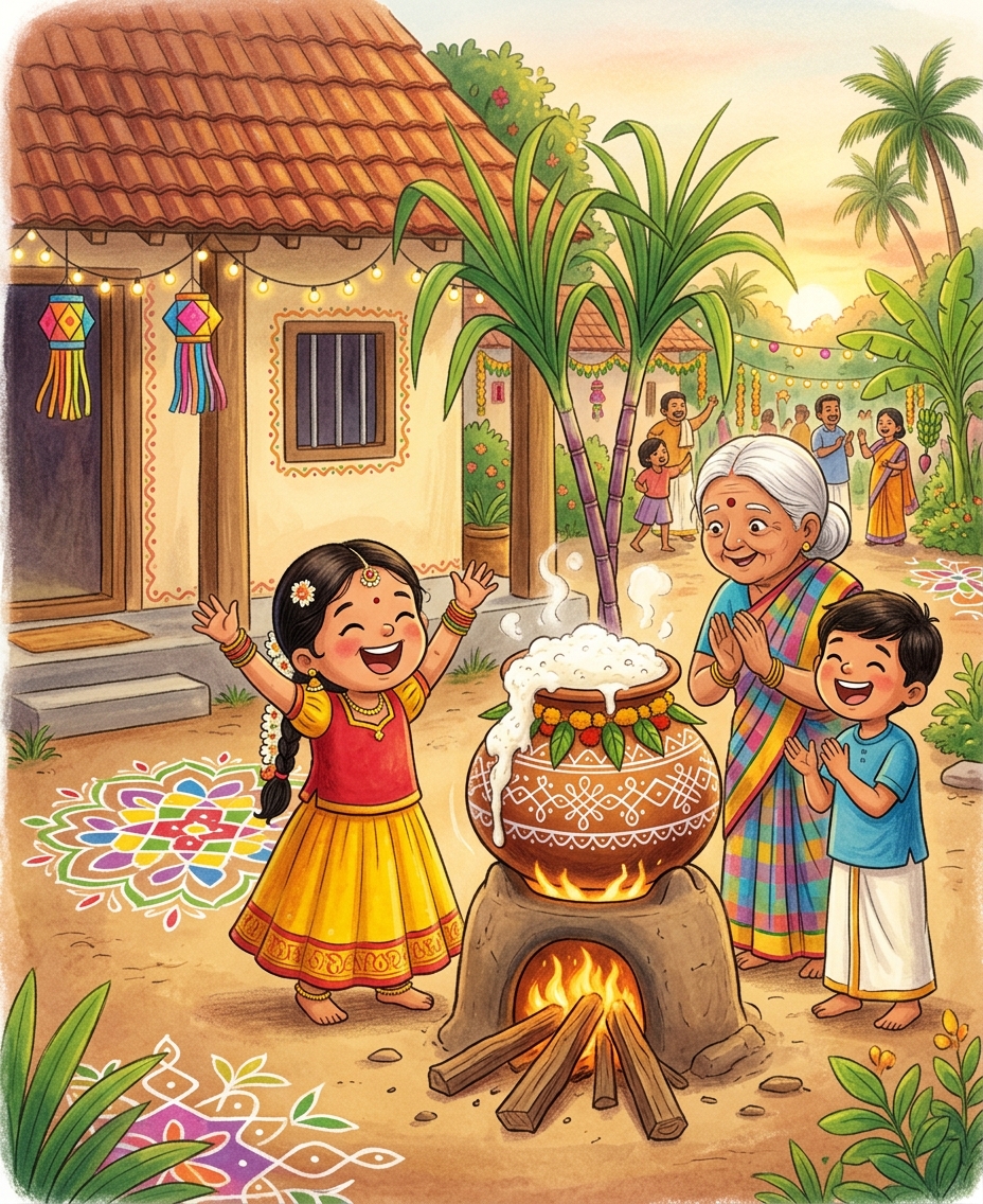 மீனாட்சியின் இனிப்புப் பொங்கல் பானை