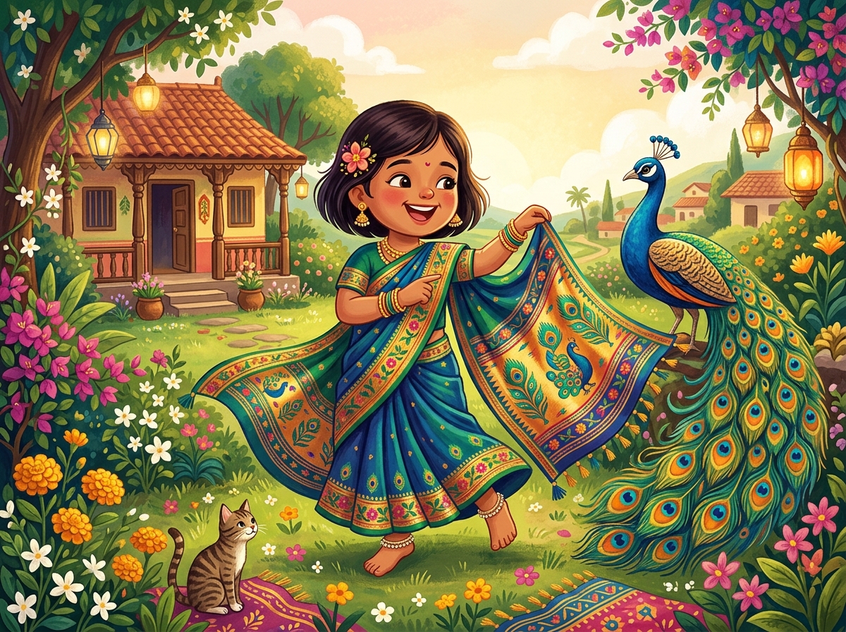 Pallavi’s Paithani Peacock Saree