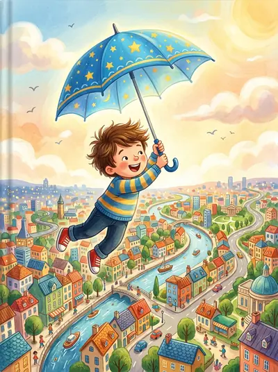 "मुंबई का जादुई छाता" · Fantasy storybook · in Hindi · for ages 3-5 years