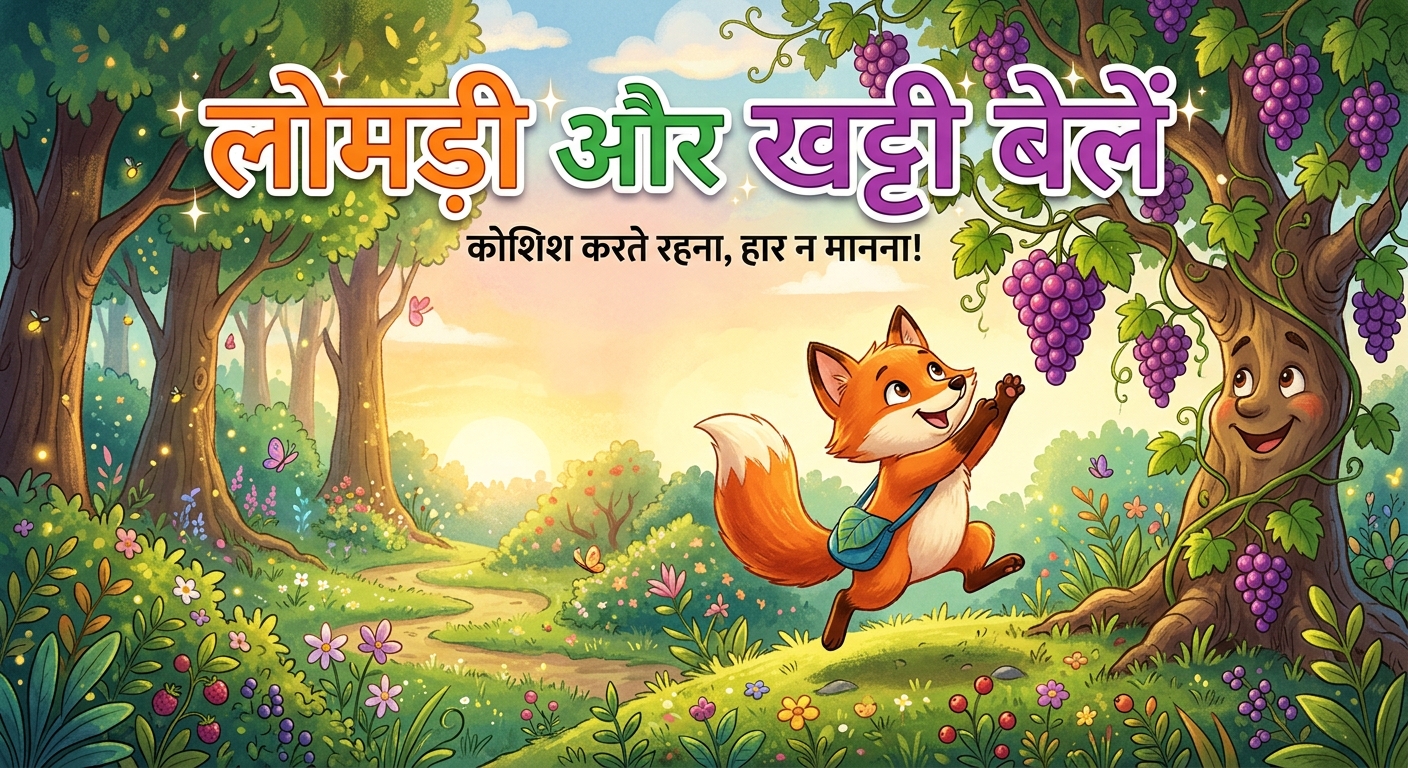 लोमड़ी और खट्टी बेलें
