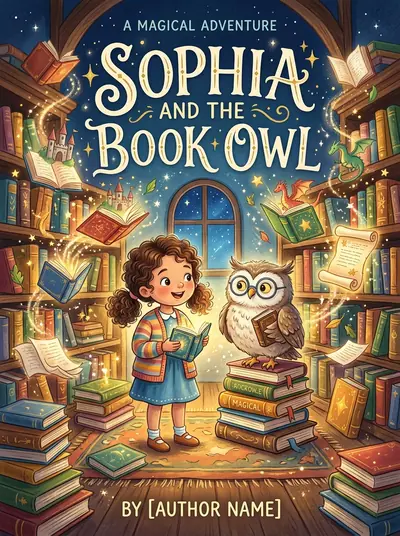 "Sophia and the Book Owl" · Adventure storybook · in English · for ages 3-5 years