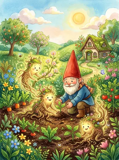Hans, der Wichtel vom Schwarzwald und der grüne Garten