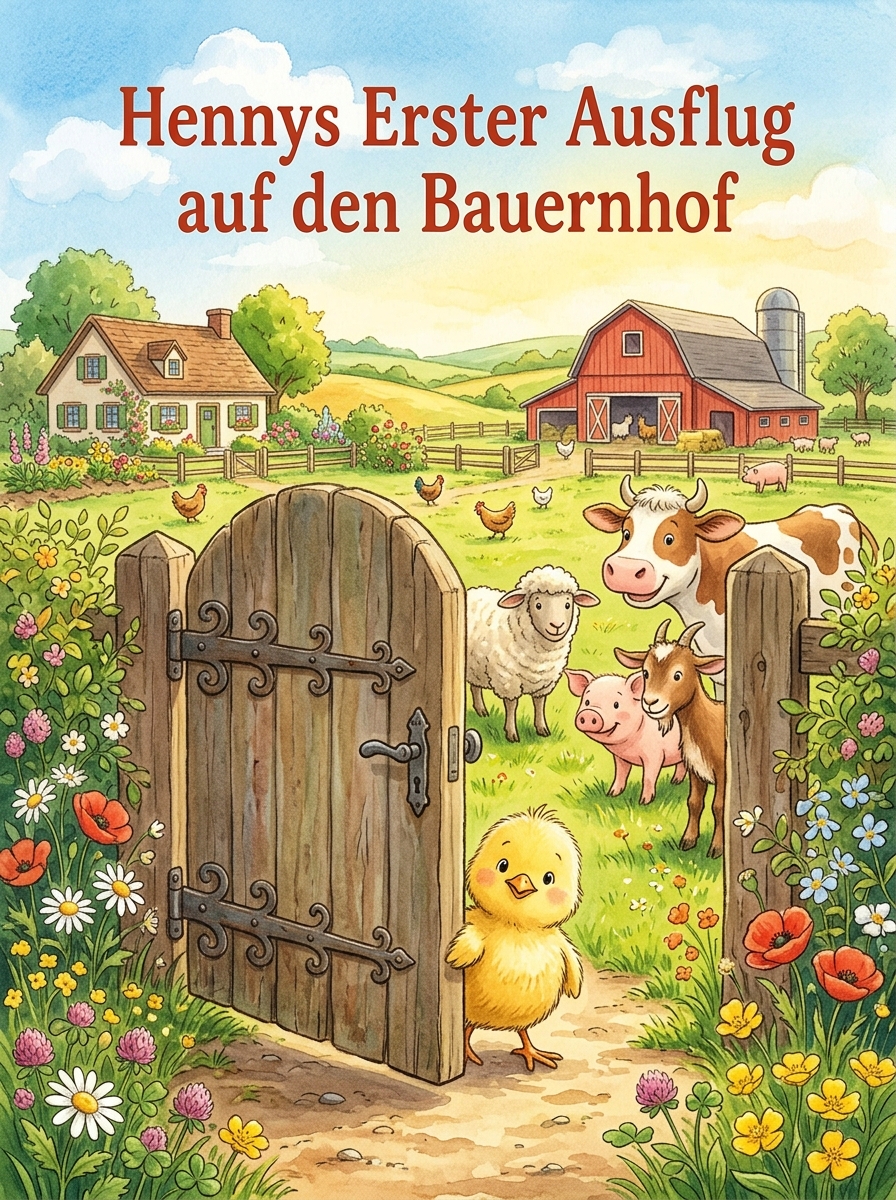 Hennys Erster Ausflug auf den Bauernhof