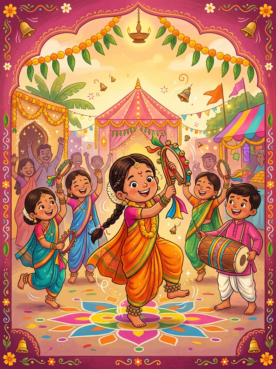 सुहासिनीचं लावणी लेझीम नृत्य (Suhasin’s Lavani Lezim Dance)