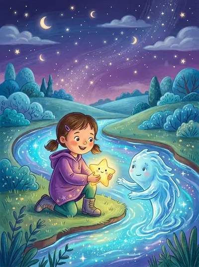 "The Star that Fell in a Well" · Fantasy storybook · in English · for ages 3-5 years
