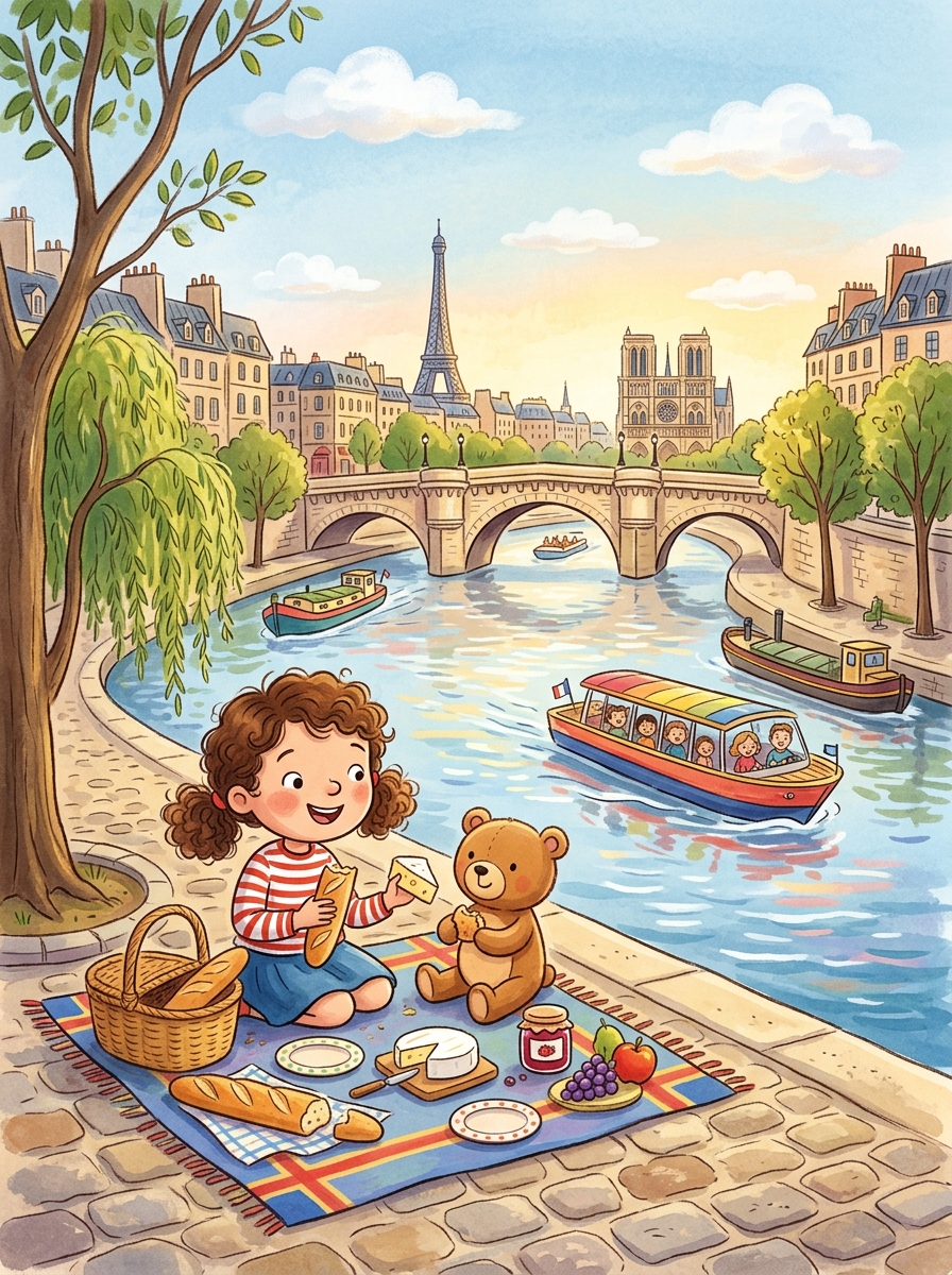Sophie’s Picnic by the Seine