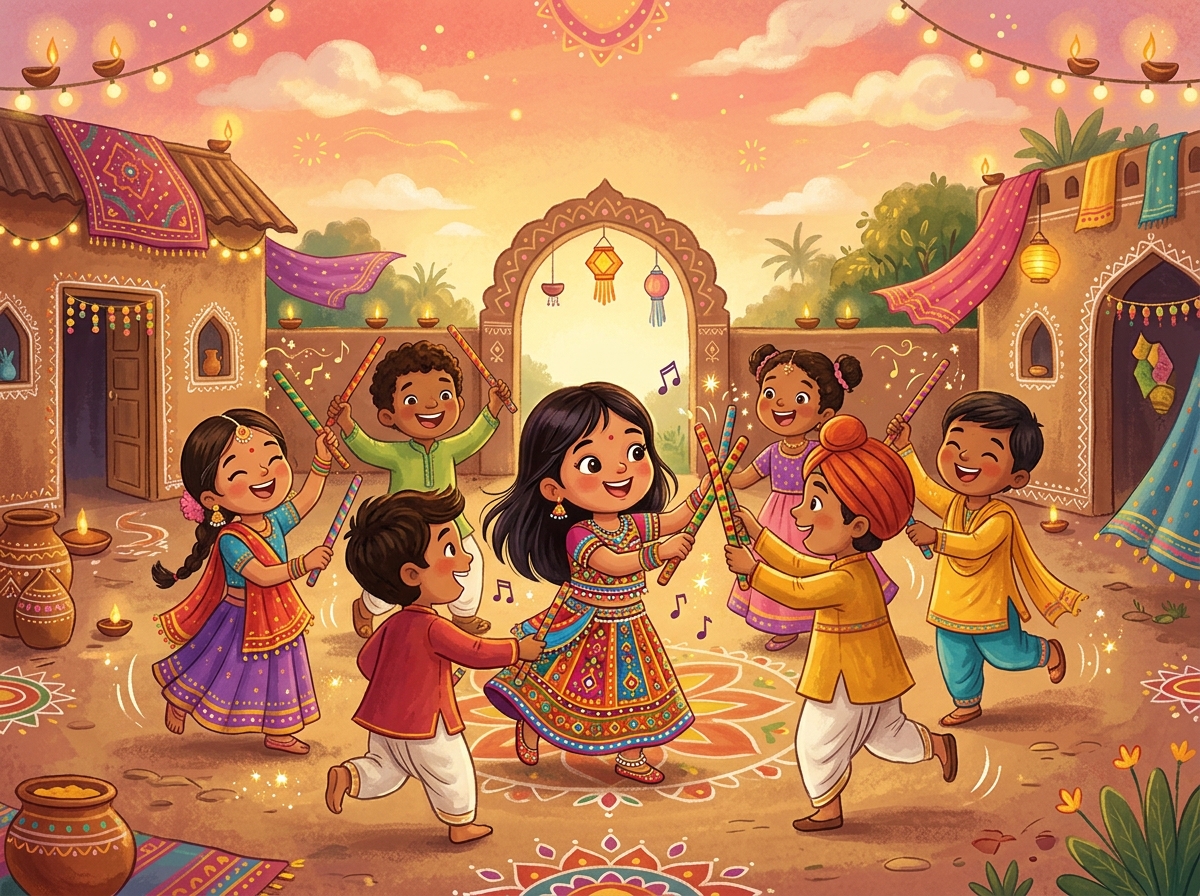 Jiyana’s Garba Stick Rhythm