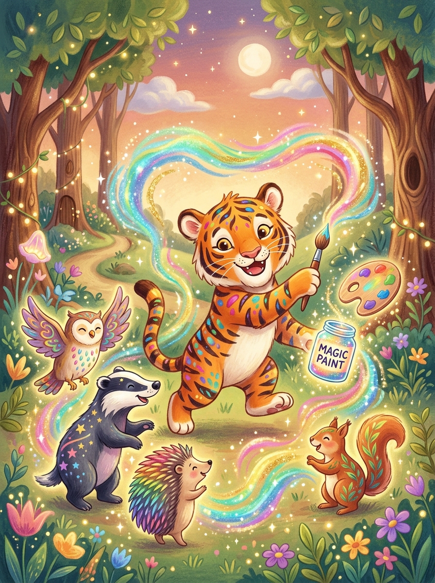 The Tiger with Polka-Dot Stripes