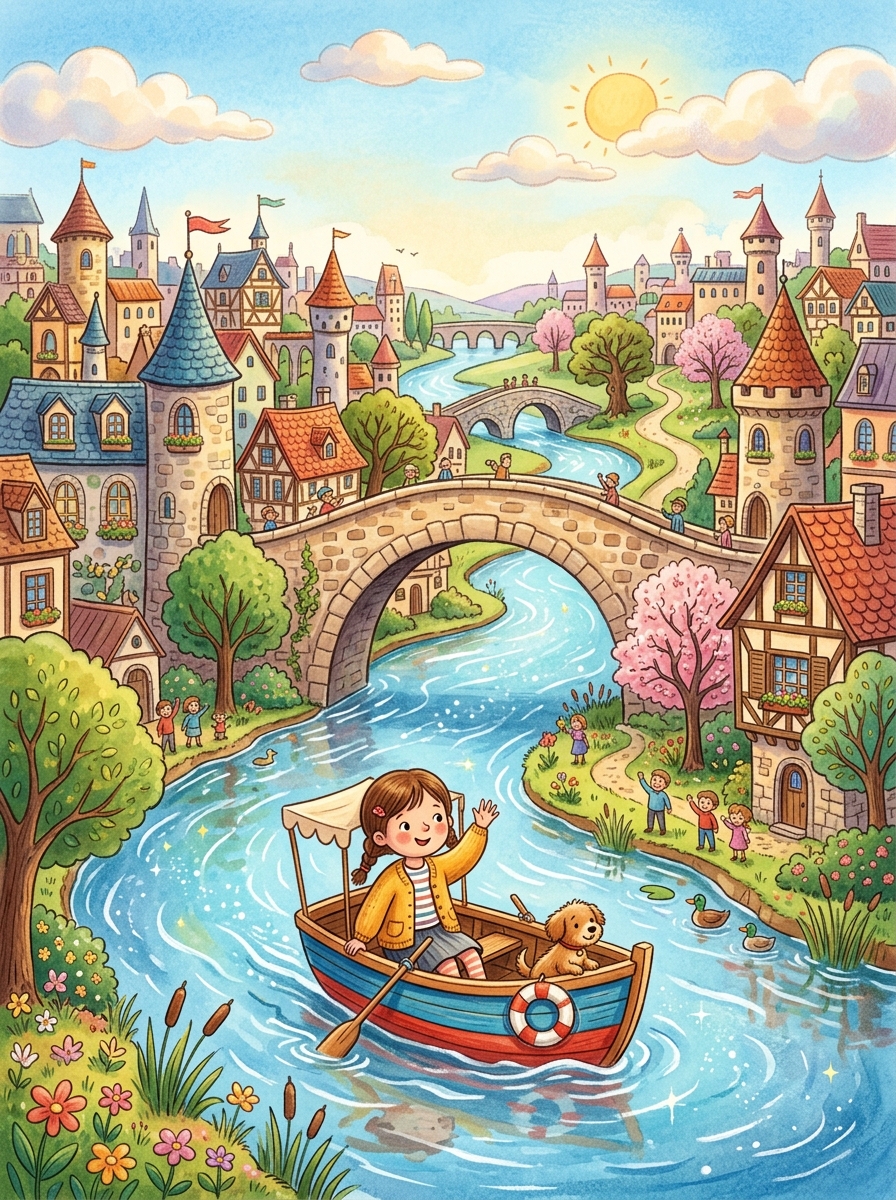 Sophie et les Ponts de Pierre