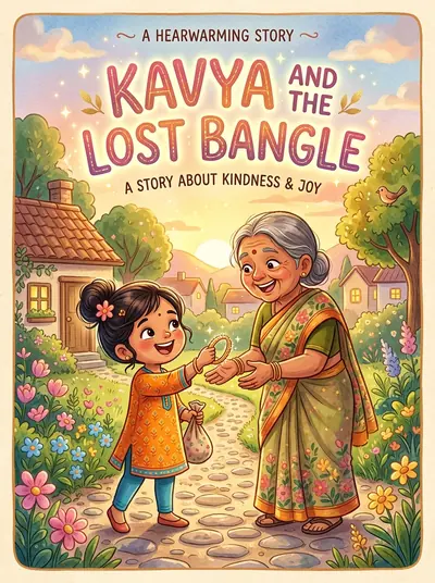 "Kavya and the Lost Bangle" · Moral Stories storybook · in English · for ages 3-5 years