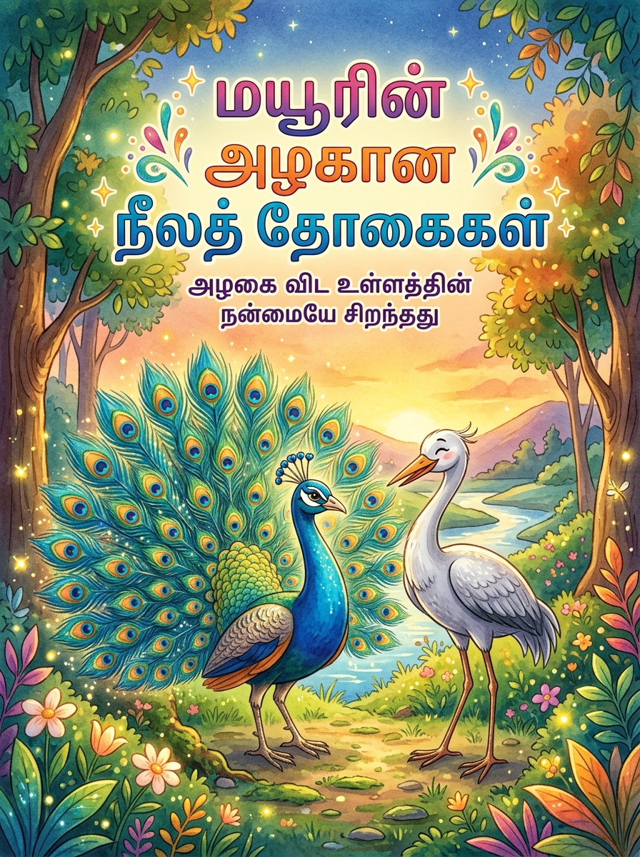 மயூரின் அழகான நீலத் தோகைகள்