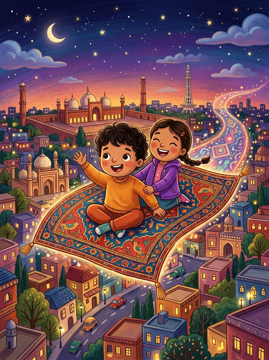 علی کی نقش دار قالین کی اڑان