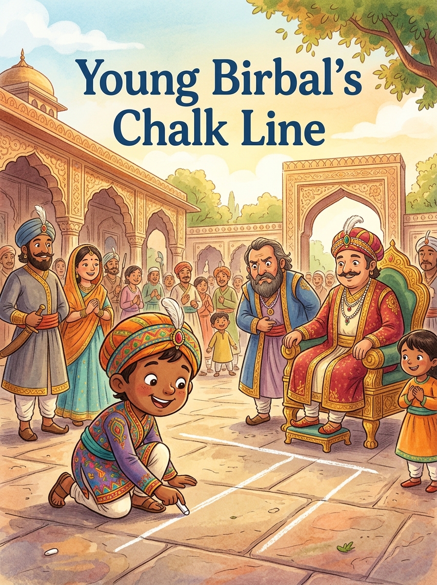 Young Birbal’s Chalk Line