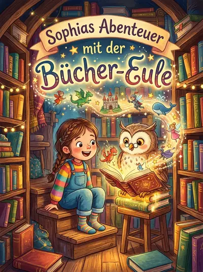 "Sophias Abenteuer mit der Bücher-Eule" · Adventure storybook · in German · for ages 3-5 years