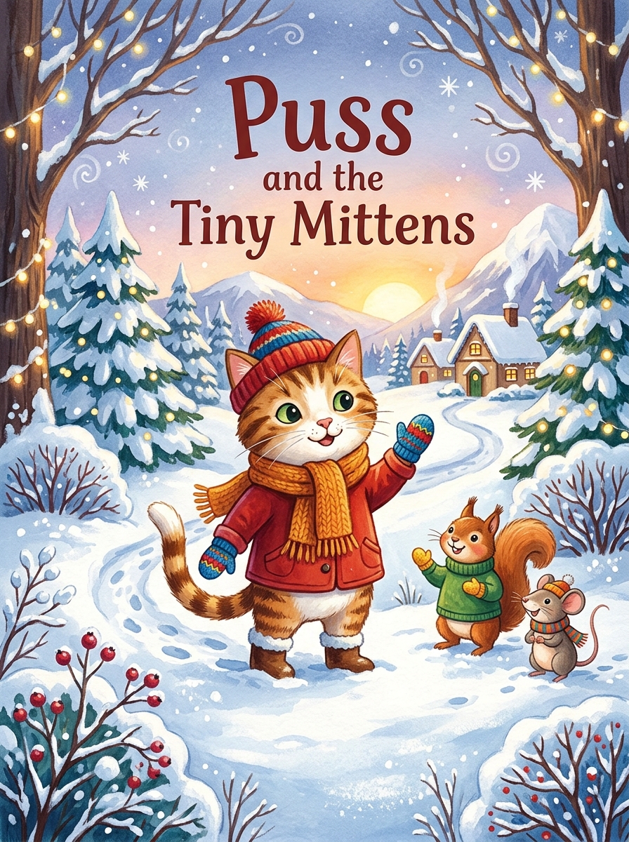Puss and the Tiny Mittens