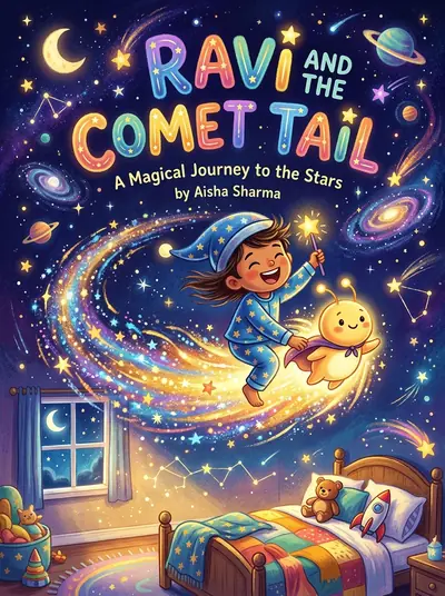 "Ravi and the Comet Tail" · Adventure storybook · in English · for ages 3-5 years