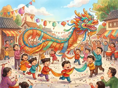 "伟伟的丝绸龙舞" · Regional Stories storybook · in Chinese (ZH) · for ages 3-5 · by Admin & AI