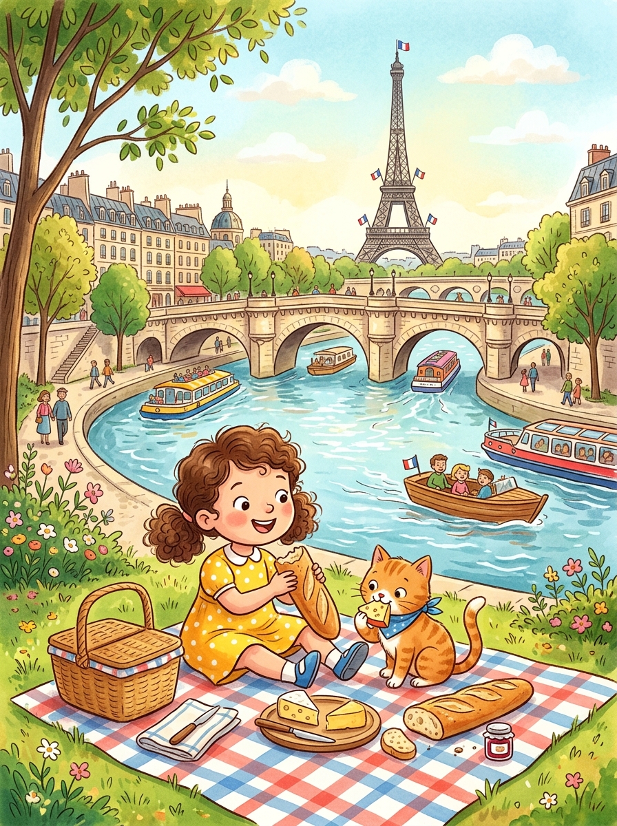 Sophie’s Picnic by the Seine