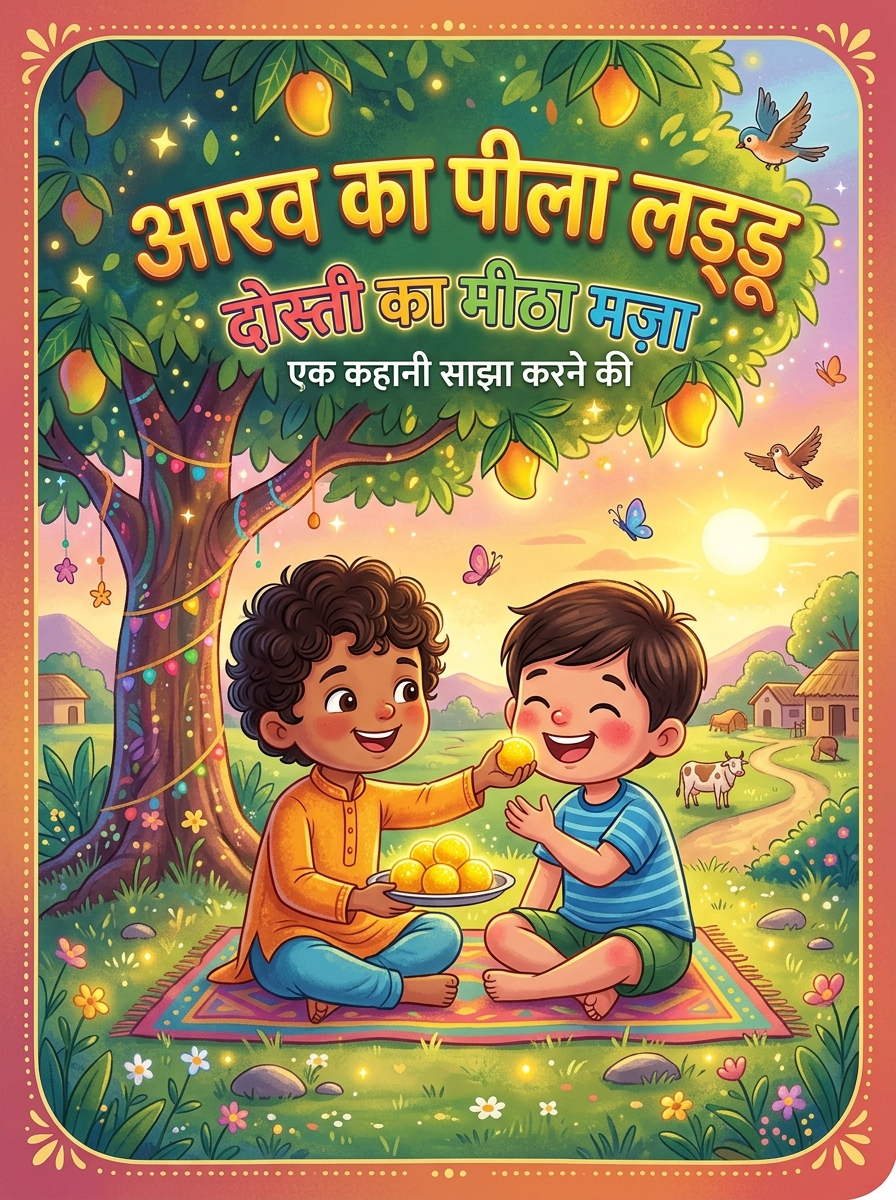 आरव का पीला लड्डू: दोस्ती का मीठा मज़ा