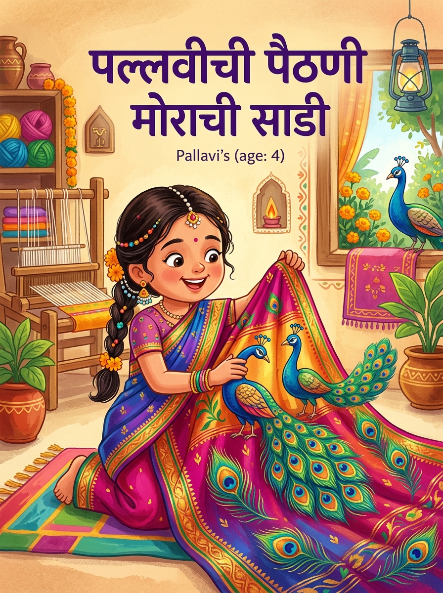पल्लवीची पैठणी मोराची साडी