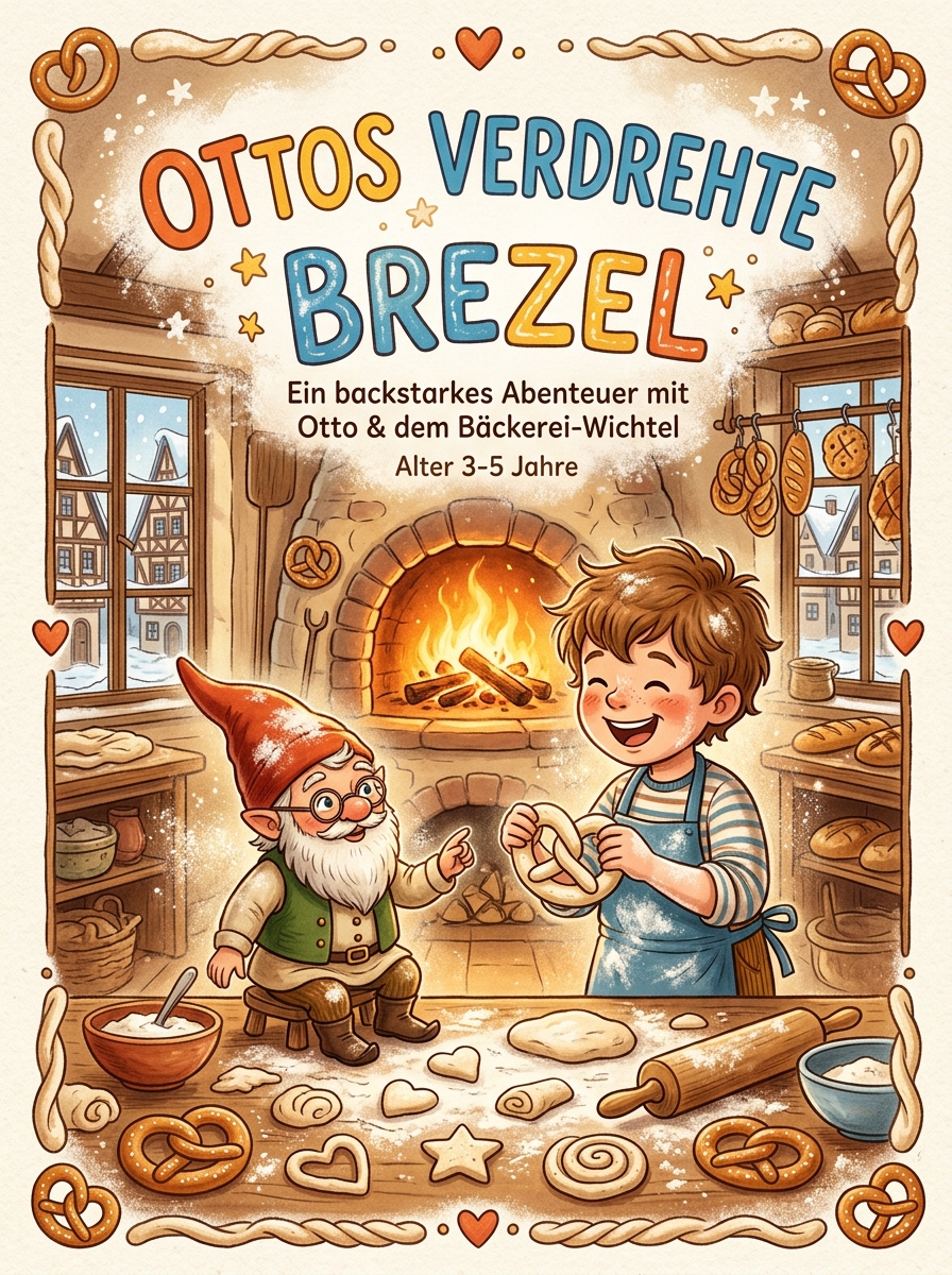 Ottos Verdrehte Brezel - personalised storybook cover from Build Your Book (in German)