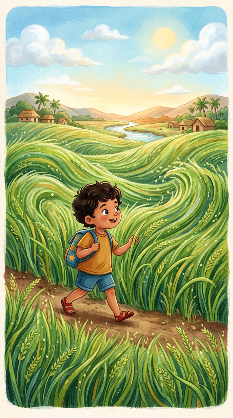 Dev and the Rice Field Sea