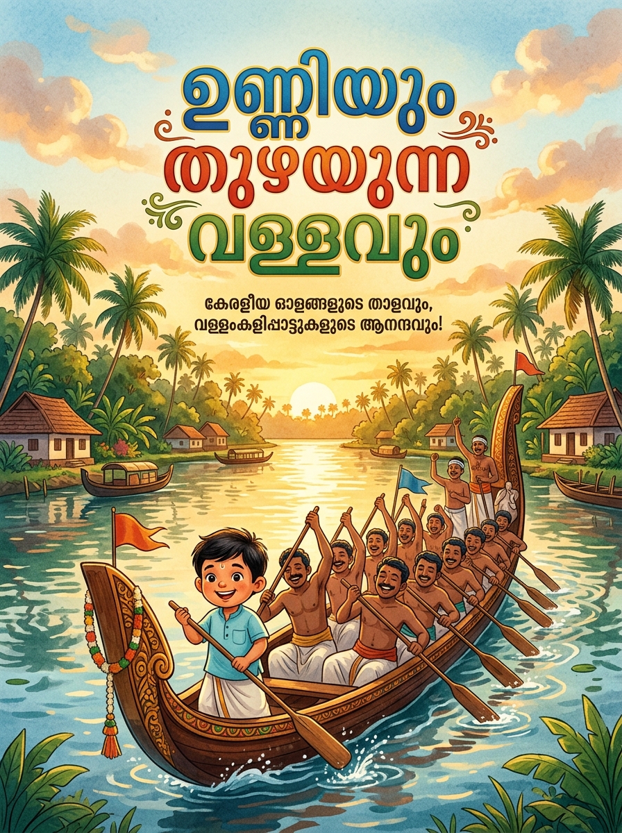 ഉണ്ണിയും തുഴയുന്ന വള്ളവും